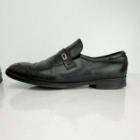 GUCCI VTG Loafers Dress Leather Authentic Costume Shoes Sz 5.5 - Picture 7 of 12